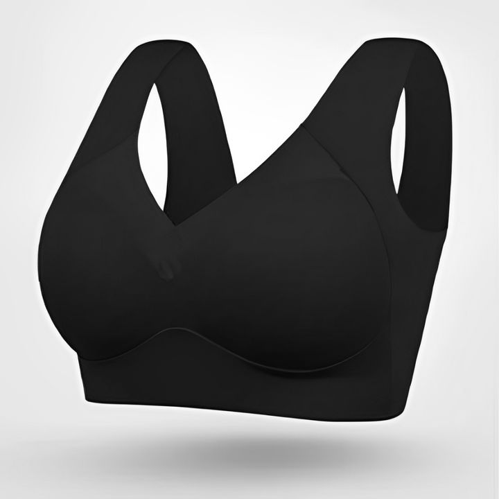Nora | Seamless V Neck Bra With Wide Straps