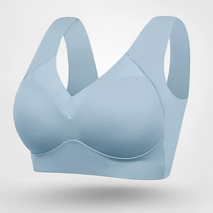 Nora | Seamless V Neck Bra With Wide Straps