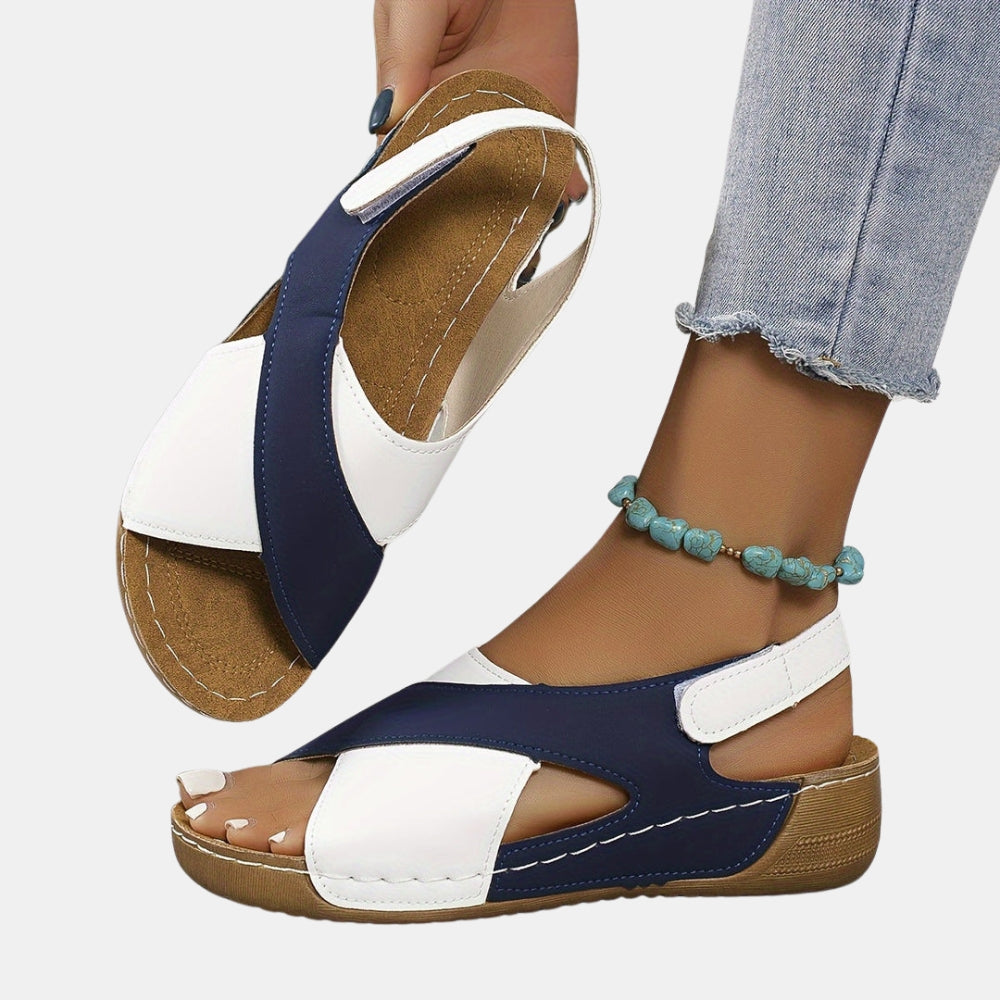Orelia | Adjustable Sandals with Hook and Loop Strap