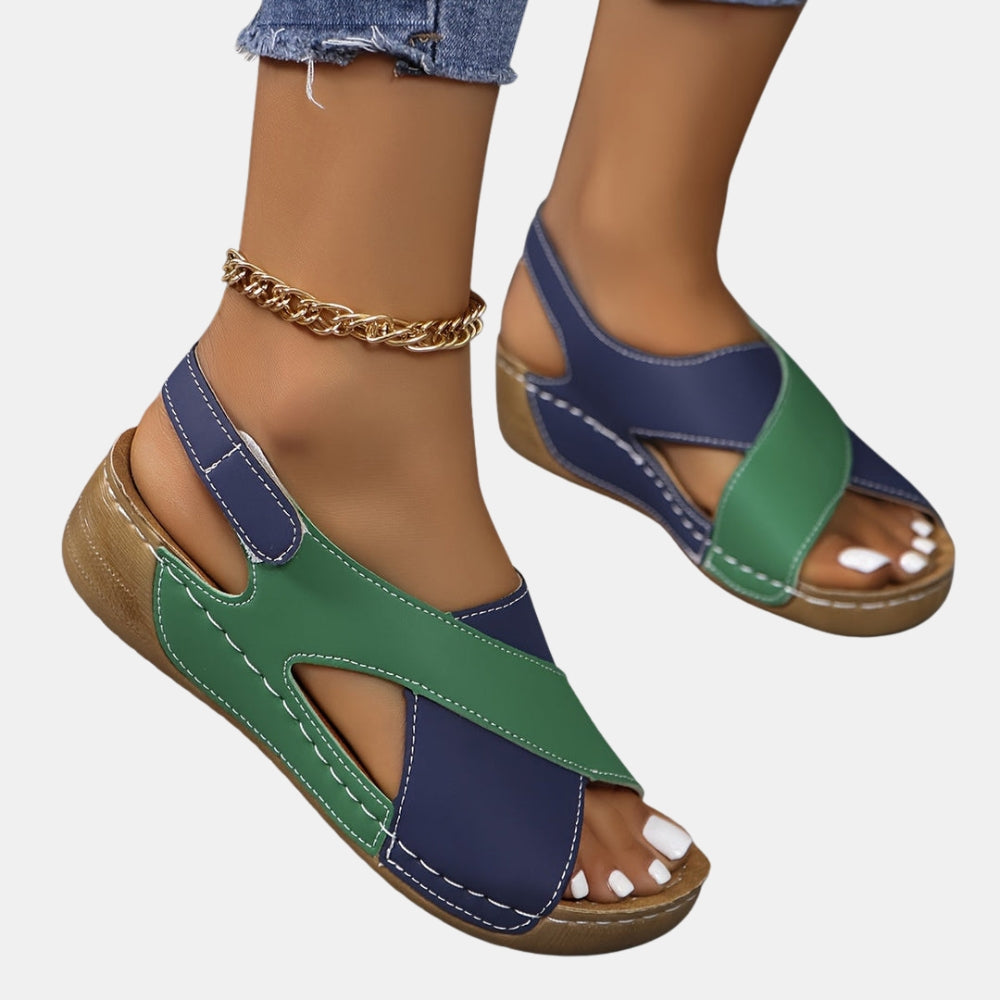 Orelia | Adjustable Sandals with Hook and Loop Strap
