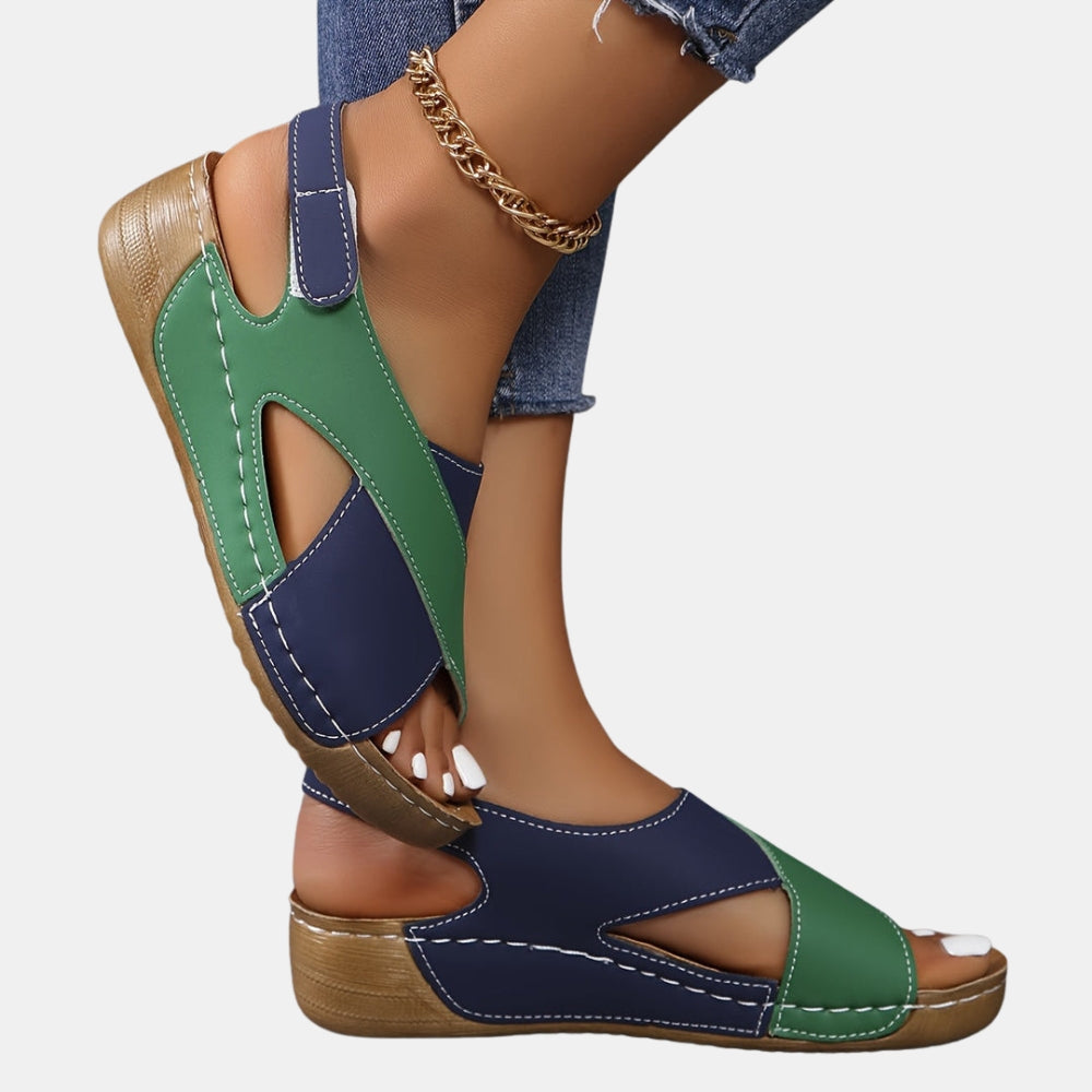 Orelia | Adjustable Sandals with Hook and Loop Strap