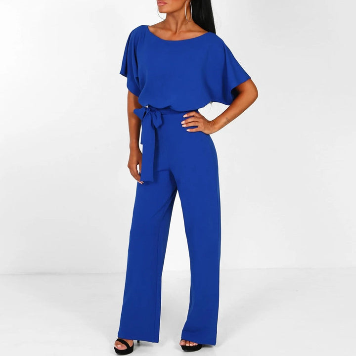 Orla | Elegant Wide Leg Jumpsuit with Tie Waist