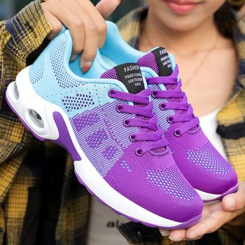 Paige | Mesh Lace Up Sneakers with Air Sole