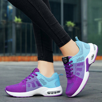 Paige | Mesh Lace Up Sneakers with Air Sole
