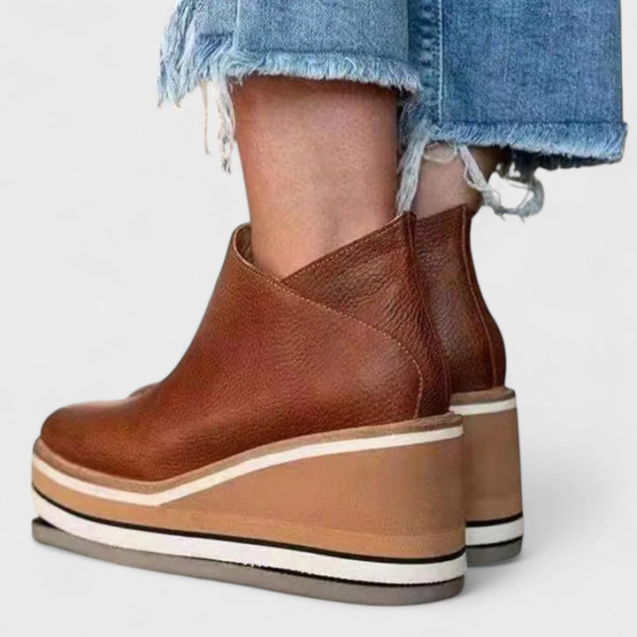 Paloma | Platform Slip-On Ankle Boots