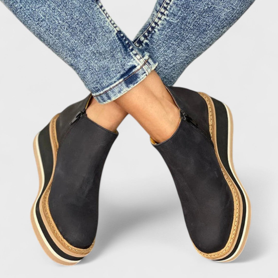 Paloma | Platform Slip-On Ankle Boots