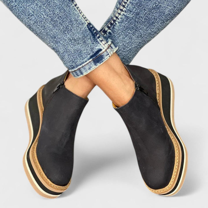 Paloma | Platform Slip-On Ankle Boots