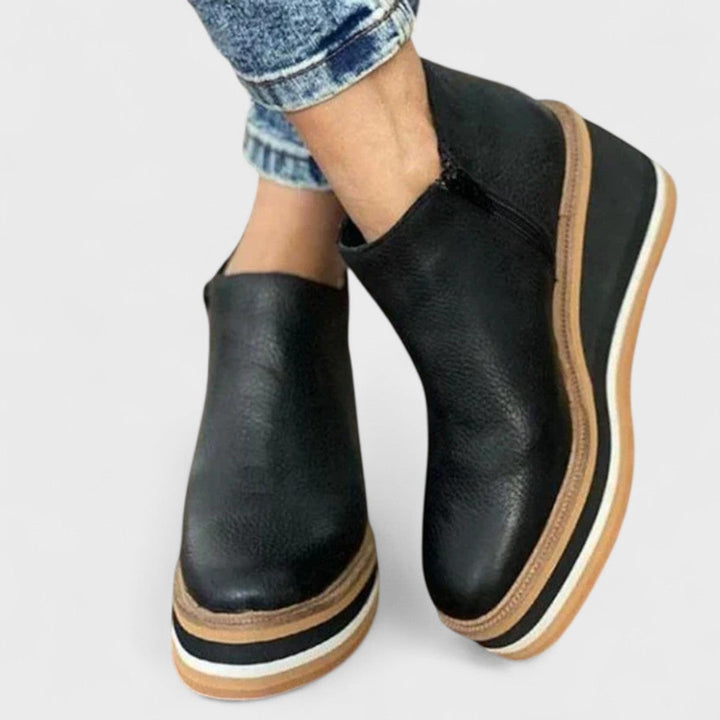 Paloma | Platform Slip-On Ankle Boots
