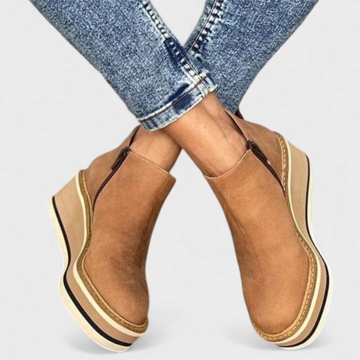 Paloma | Platform Slip-On Ankle Boots