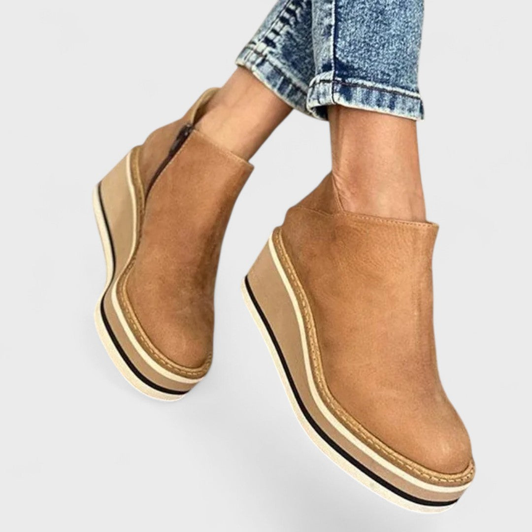 Paloma | Platform Slip-On Ankle Boots