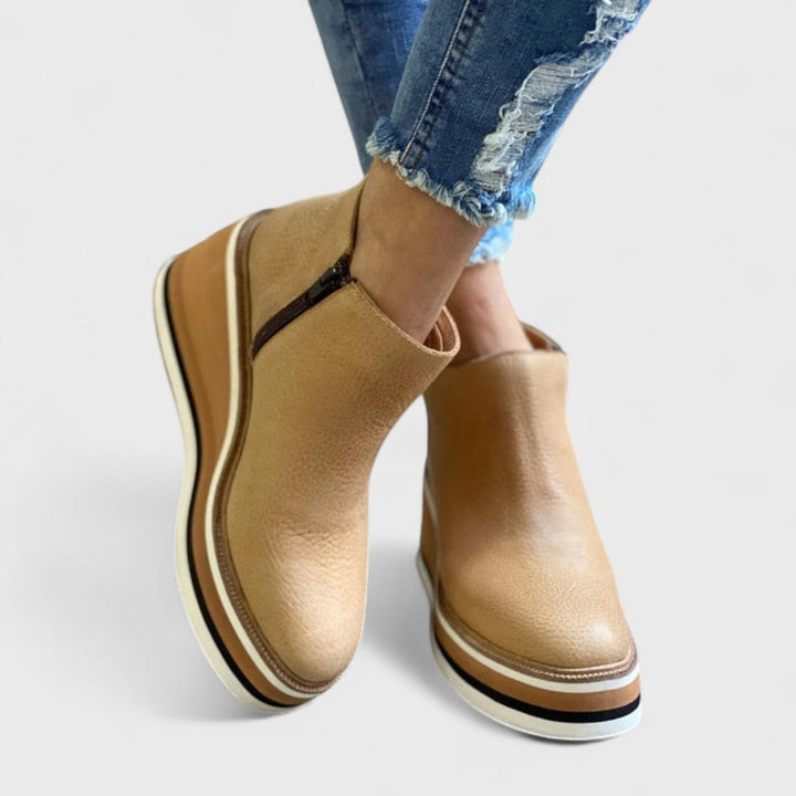 Paloma | Platform Slip-On Ankle Boots