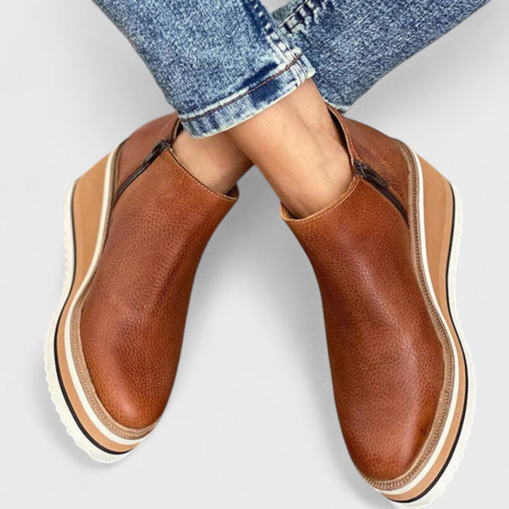 Paloma | Platform Slip-On Ankle Boots