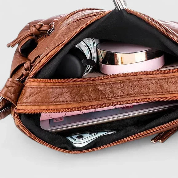 Pamelia | Crossbody Bag with Multiple Zip Pockets