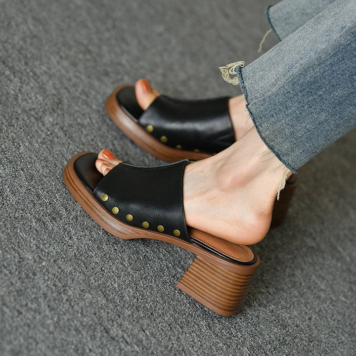 Penelope | Block Heel Slide