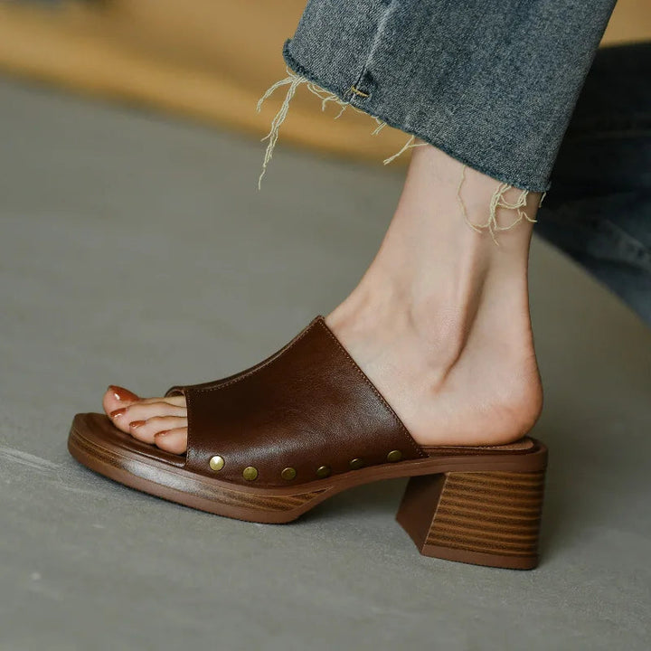 Penelope | Block Heel Slide