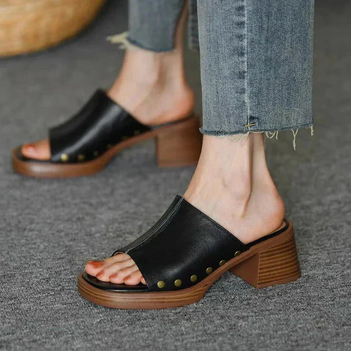 Penelope | Block Heel Slide