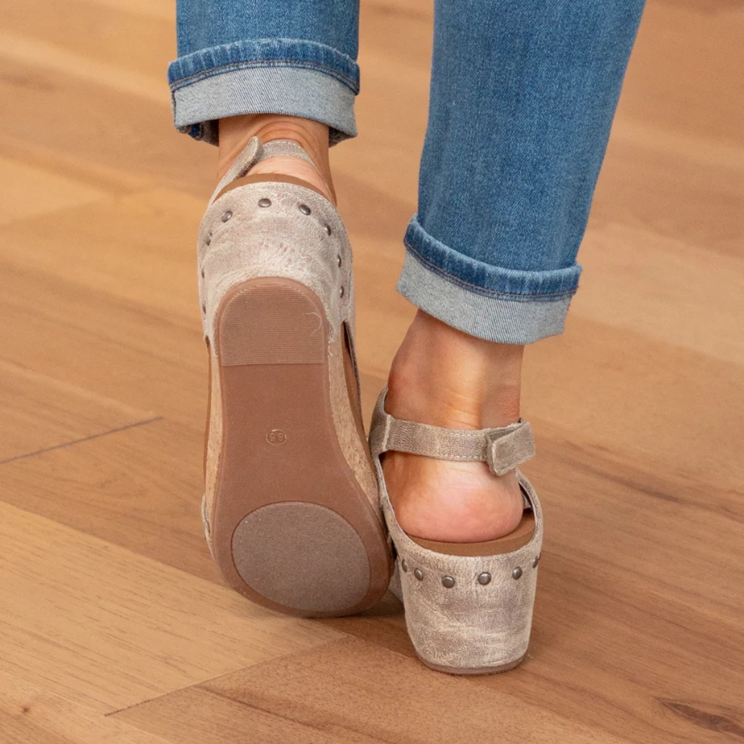 Petula | Platform Sandals with Cutout Upper