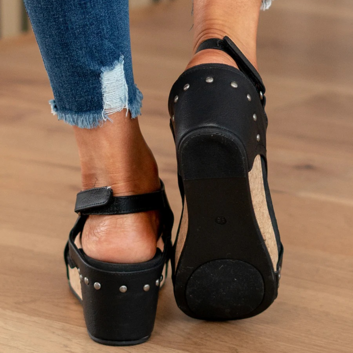 Petula | Platform Sandals with Cutout Upper