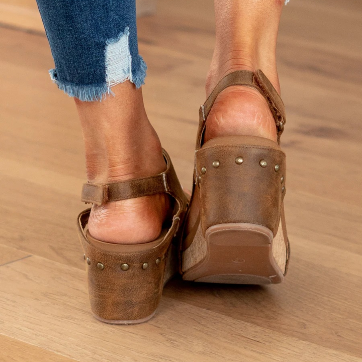 Petula | Platform Sandals with Cutout Upper