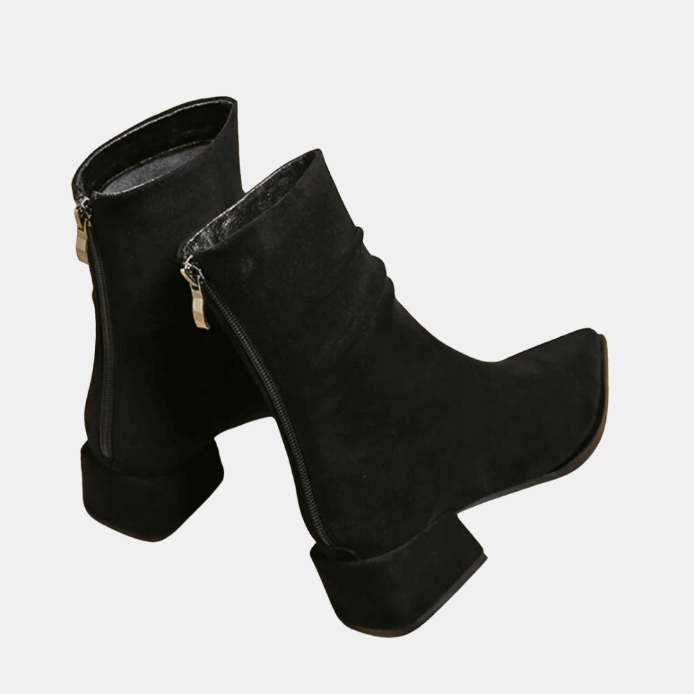 Pluma | Pointed Toe Ankle Boots with Slouch Detail