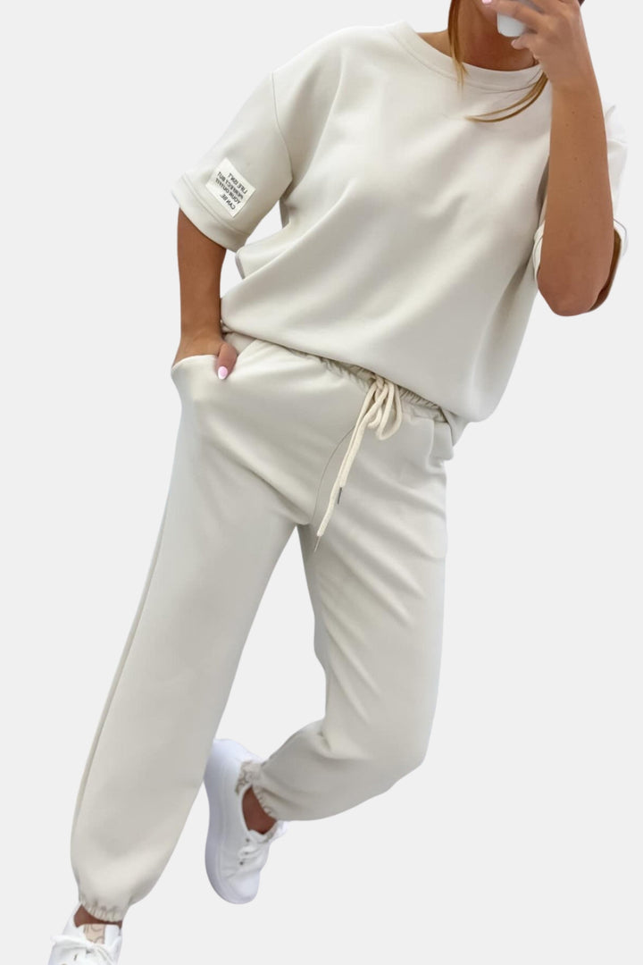 Prudence | Casual Short Sleeve Lounge Set