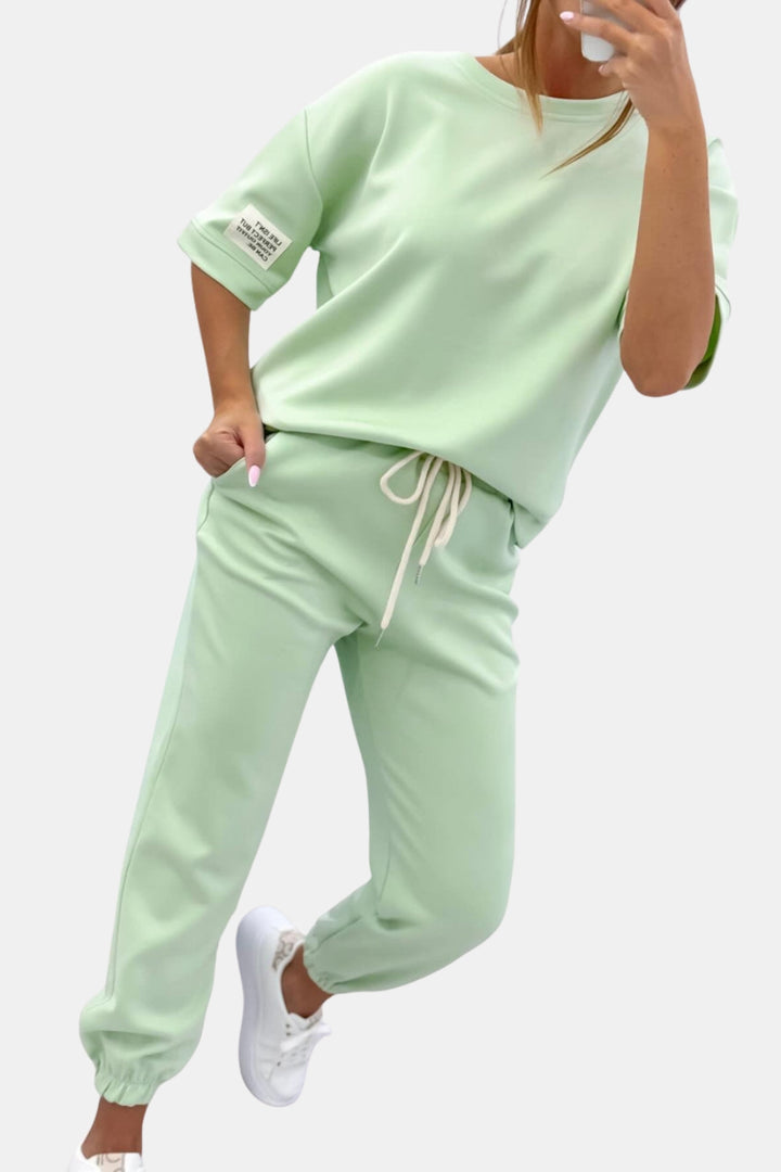 Prudence | Casual Short Sleeve Lounge Set