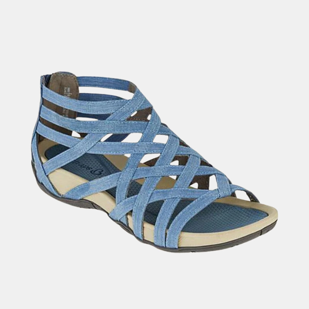 Racheal | Strappy Gladiator Sandals with Back Zipper