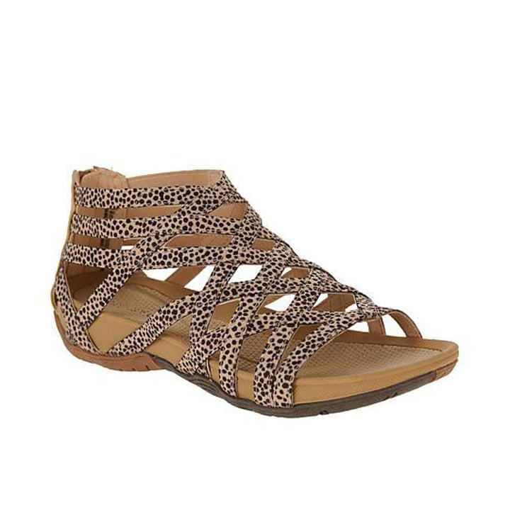 Racheal | Strappy Gladiator Sandals with Back Zipper