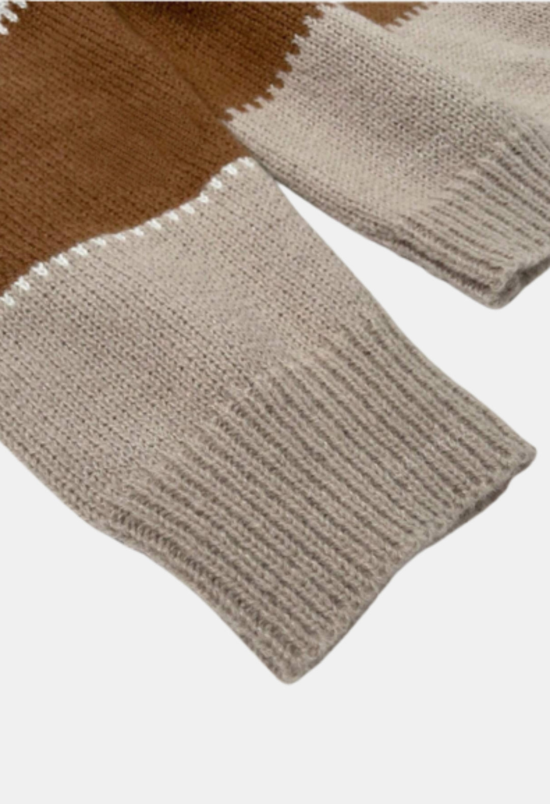 Raelyn | Leopard Contrast Panel Knit Sweater
