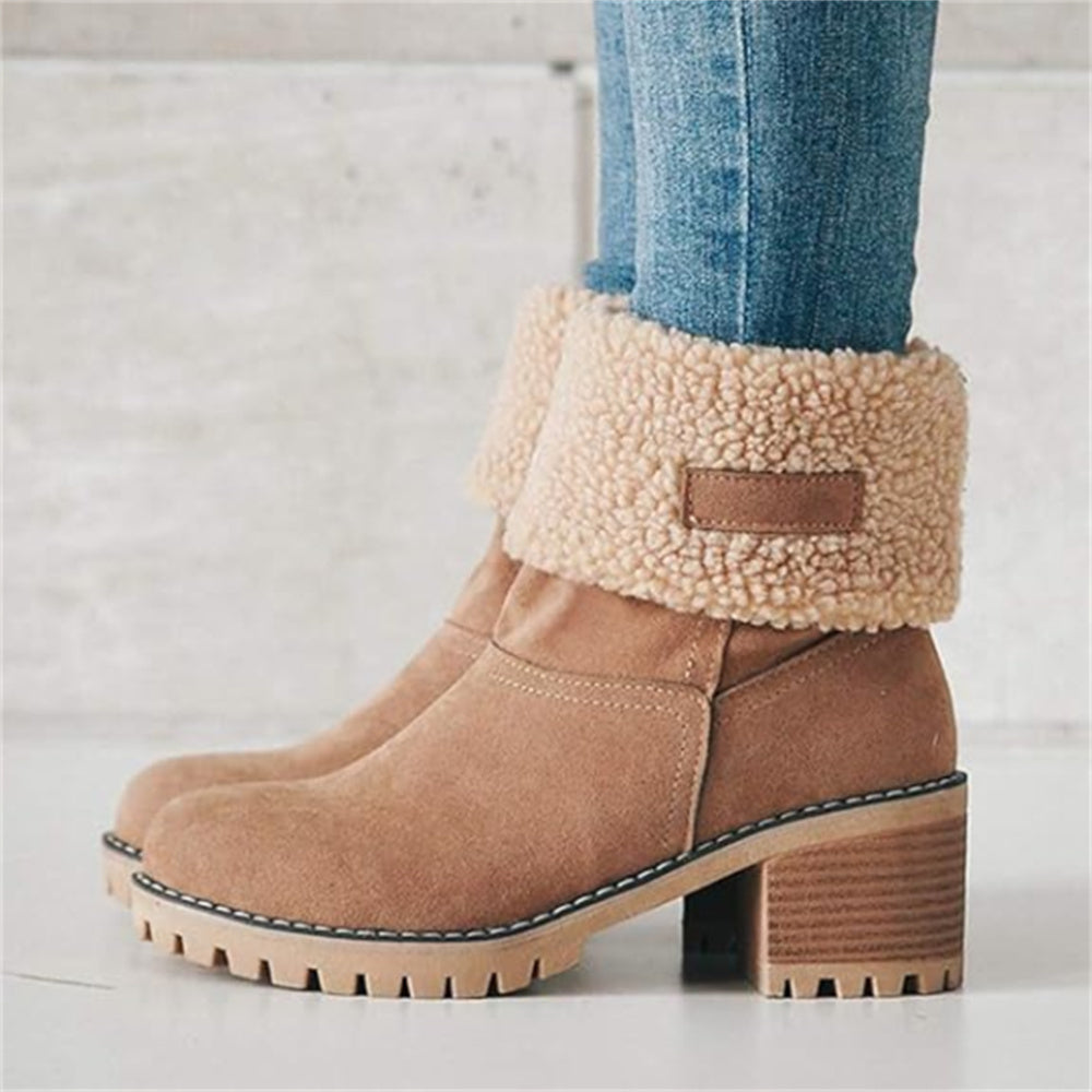 Reese | Cozy Ankle Boots with Foldover Cuff