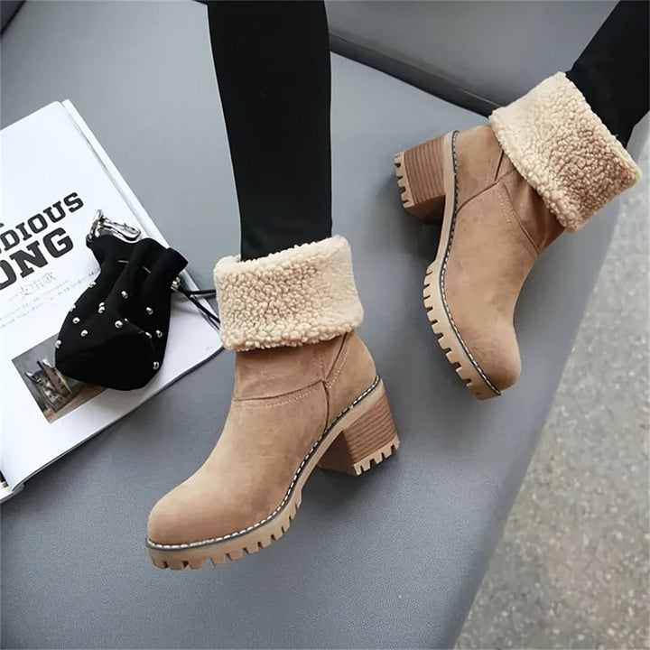 Reese | Cozy Ankle Boots with Foldover Cuff