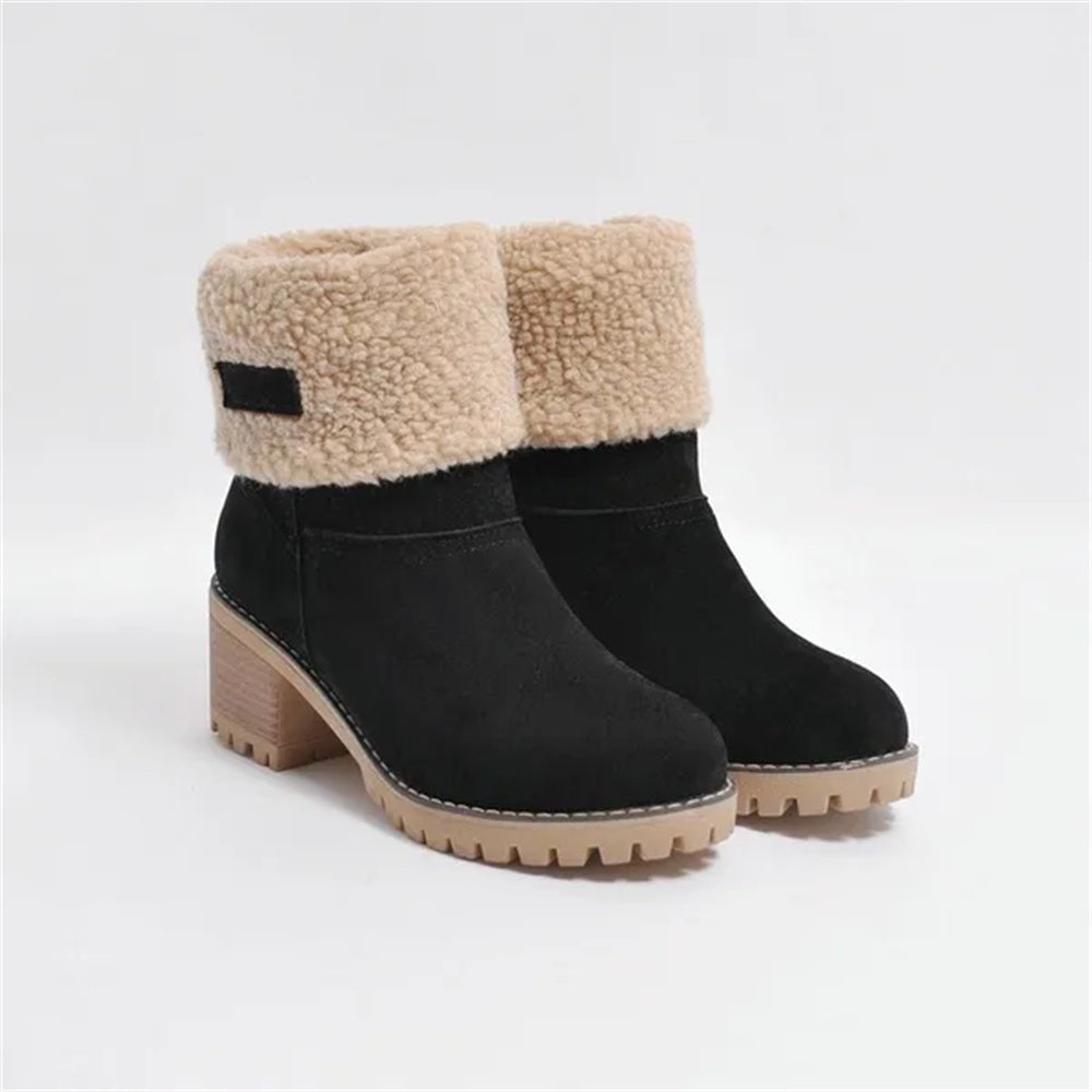 Reese | Cozy Ankle Boots with Foldover Cuff