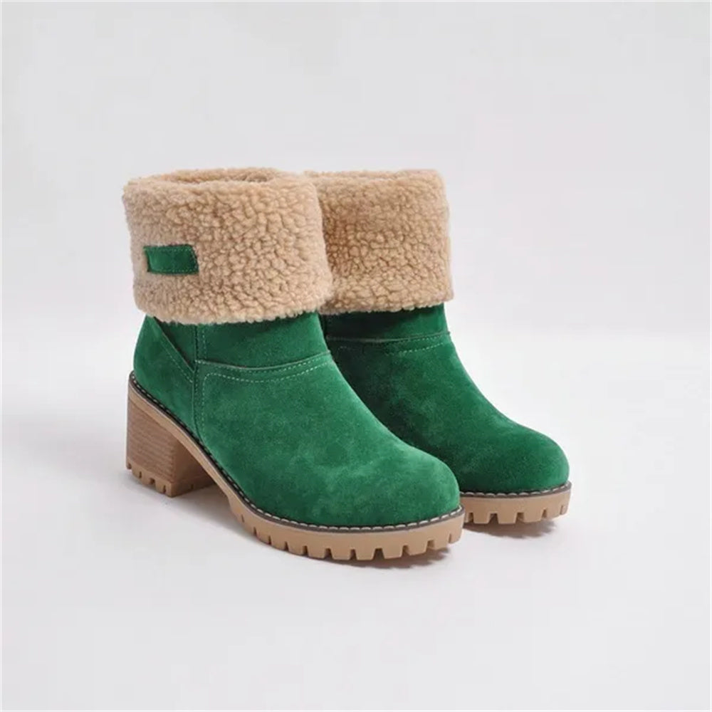 Reese | Cozy Ankle Boots with Foldover Cuff