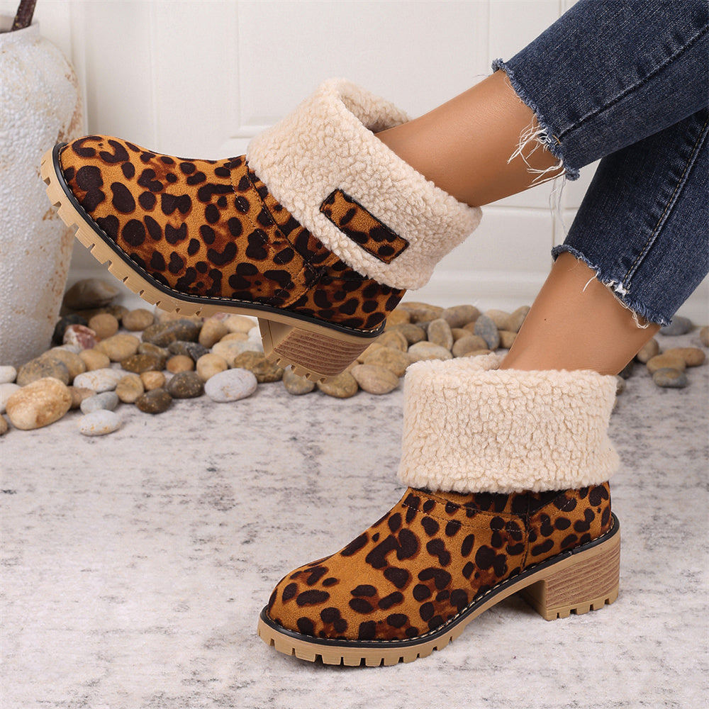 Reese | Cozy Ankle Boots with Foldover Cuff