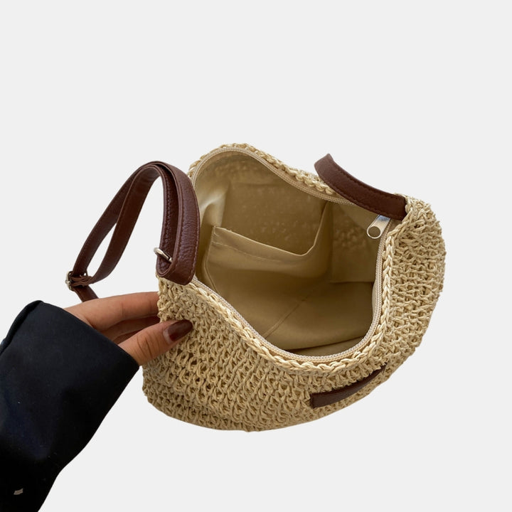 Rida | Woven Shoulder Bag with Slouchy Shape