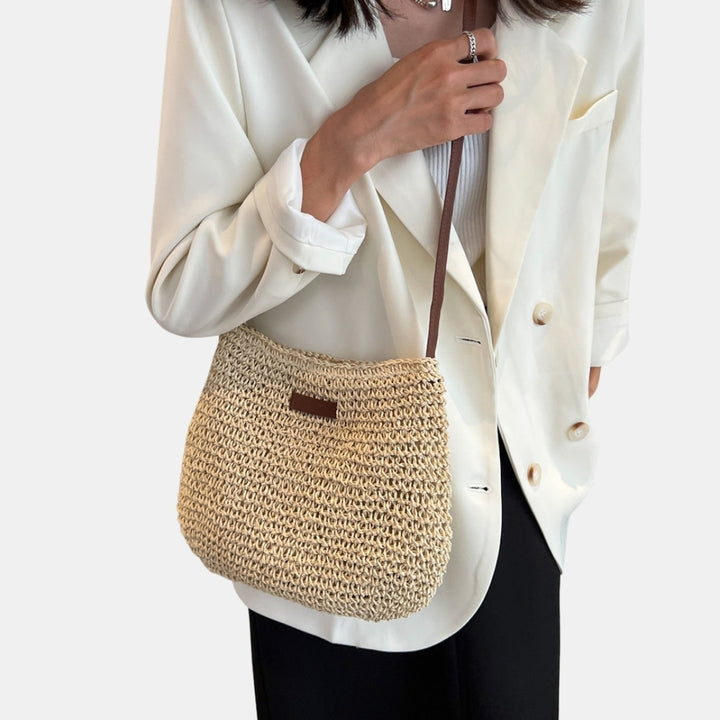Rida | Woven Shoulder Bag with Slouchy Shape