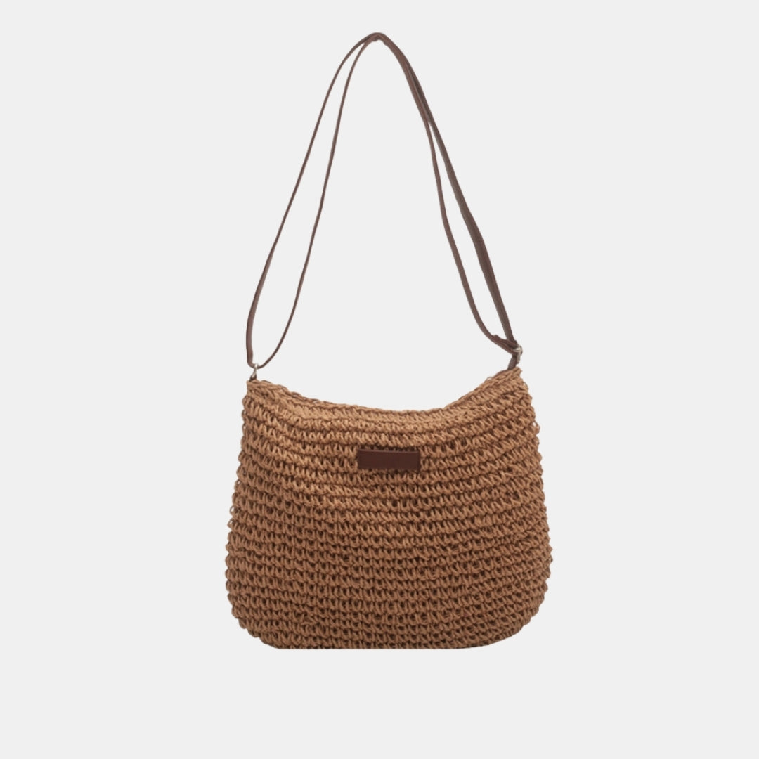 Rida | Woven Shoulder Bag with Slouchy Shape
