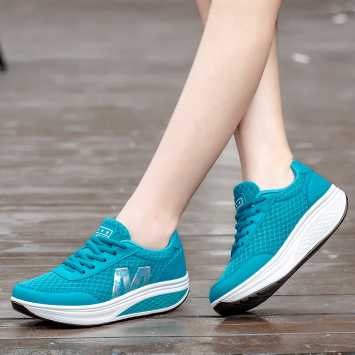 Riley | Platform Sneakers with Mesh Detail