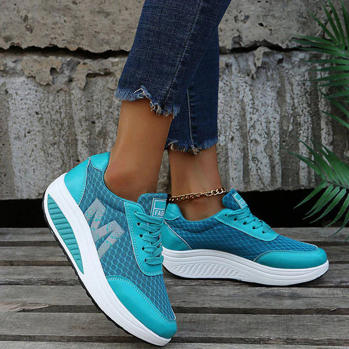 Riley | Platform Sneakers with Mesh Detail