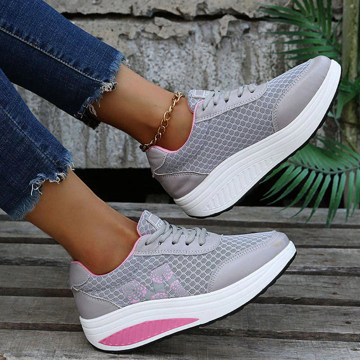 Riley | Platform Sneakers with Mesh Detail