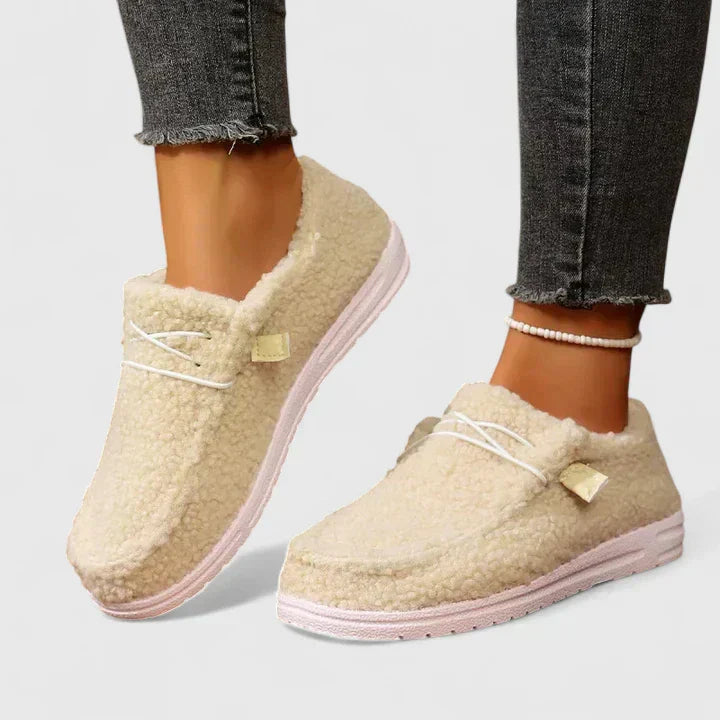 Riley | Slip On Loafers with Plush Texture
