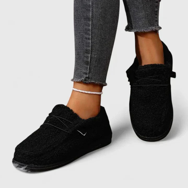 Riley | Slip On Loafers with Plush Texture