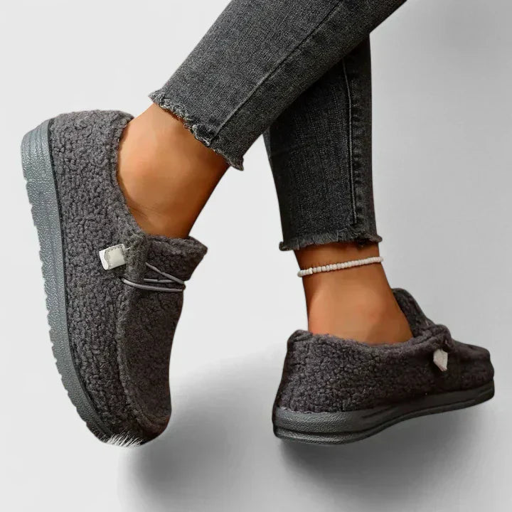 Riley | Slip On Loafers with Plush Texture