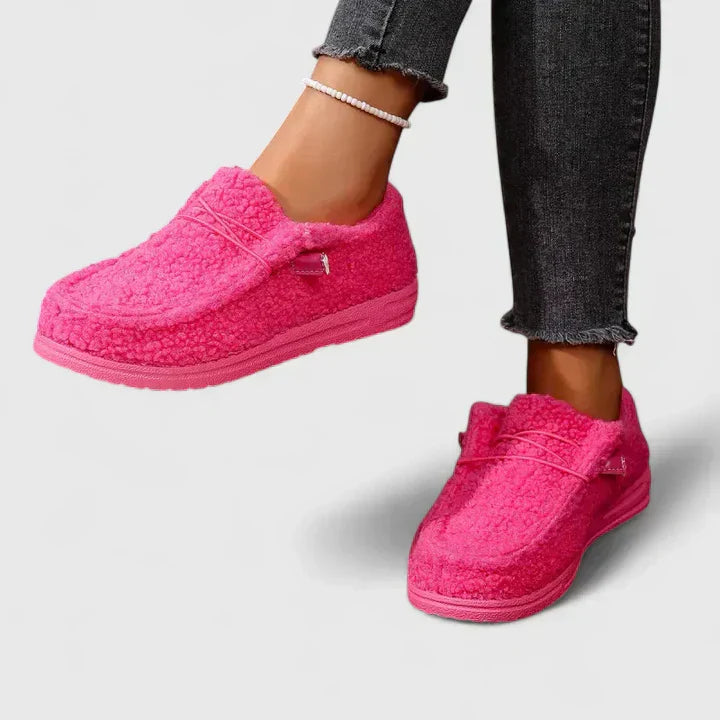 Riley | Slip On Loafers with Plush Texture