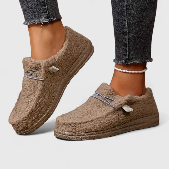 Riley | Slip On Loafers with Plush Texture
