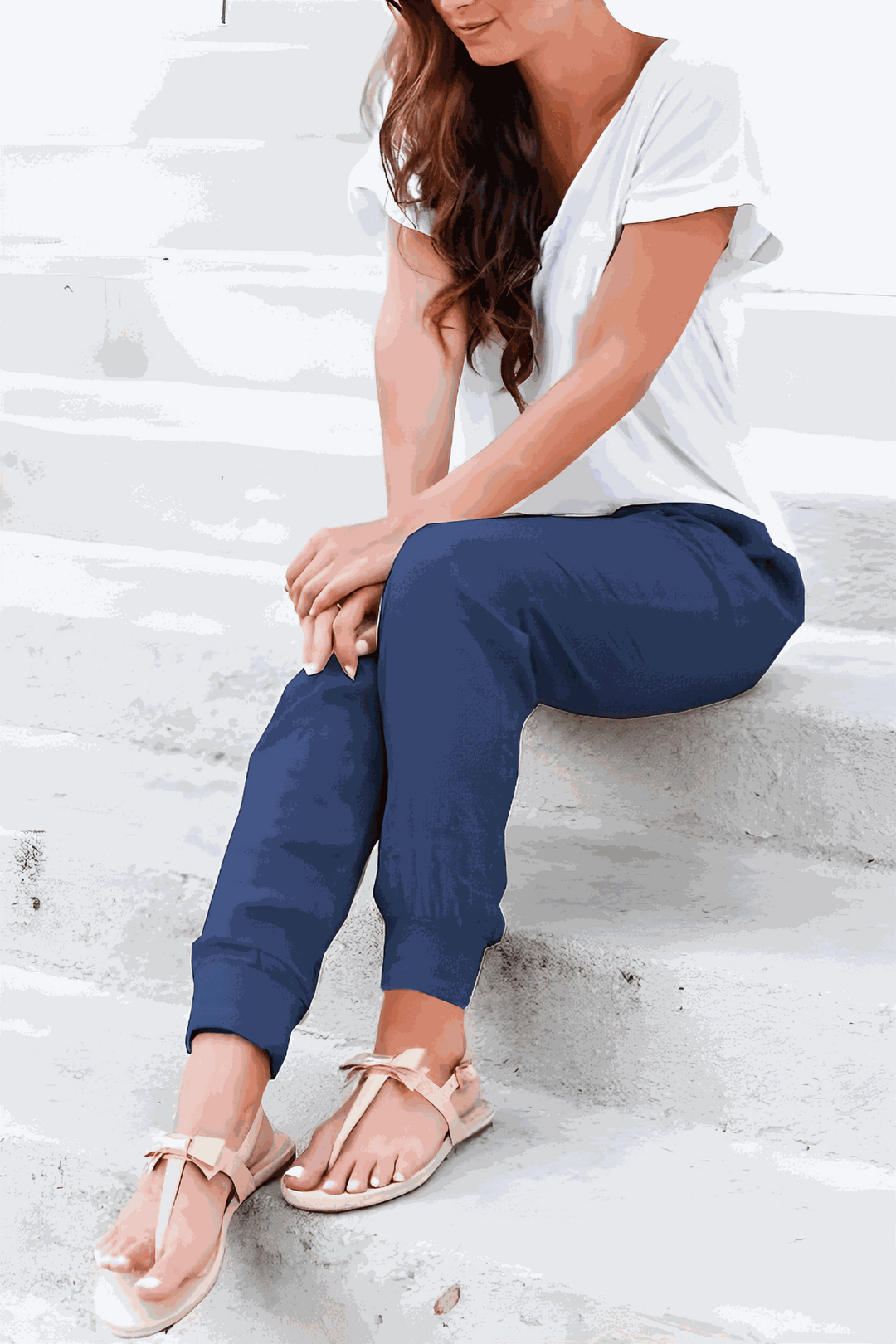 Riley | Tapered Jogger Pants With Drawstring Waist