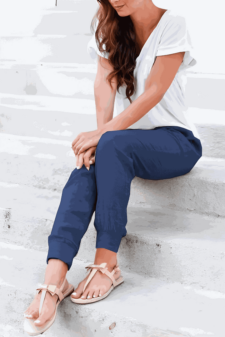 Riley | Tapered Jogger Pants With Drawstring Waist