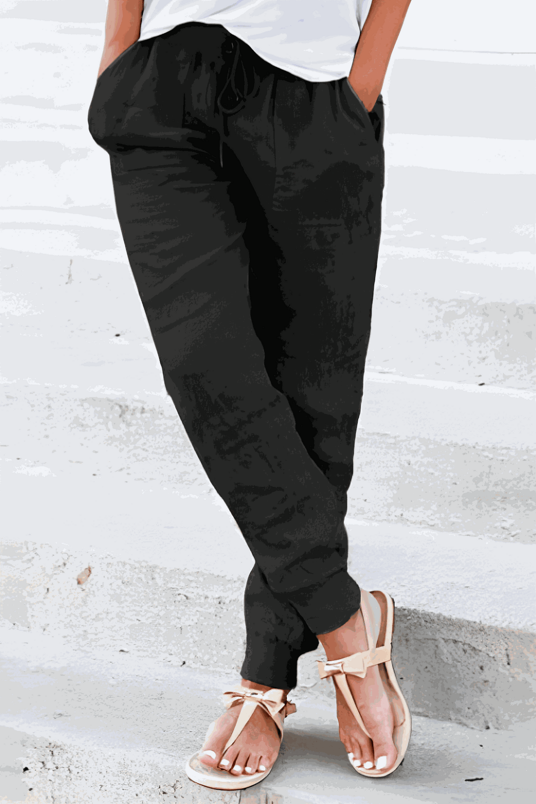 Riley | Tapered Jogger Pants With Drawstring Waist