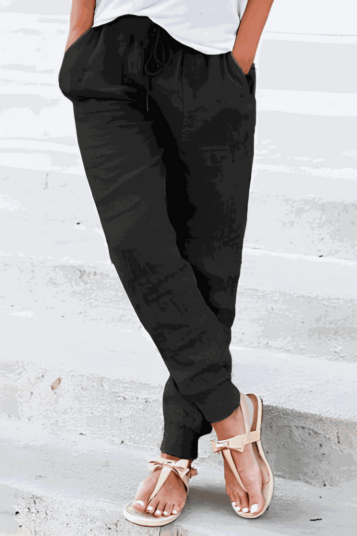 Riley | Tapered Jogger Pants With Drawstring Waist