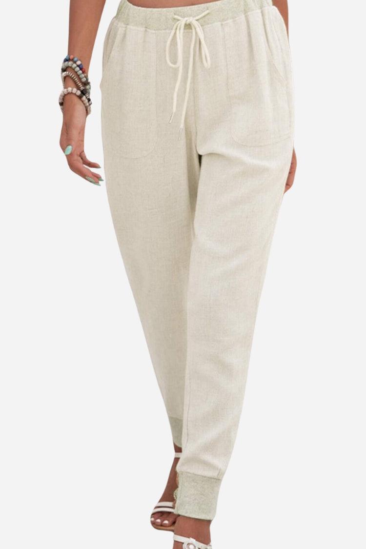 Riley | Tapered Jogger Pants With Drawstring Waist